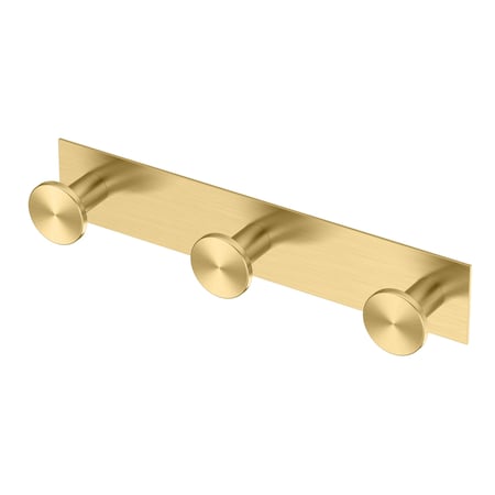 Gatco Glam All Modern Décor 11" Triple Robe Hook, Brushed Brass 1288B
