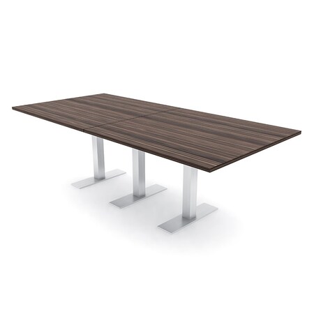 Skutchi Designs 8ft Conference Table With Power Unit | 8 Person Modular Rectangular Meeting Table | Harmony Series HAR-REC-48x96-T-H3041-NA