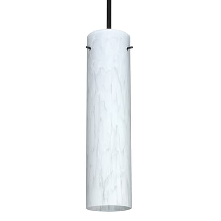 Besa Lighting Besa Stilo 16 Stem Pendant, Carrera, Black Finish, 1x 9W LED 1TT-722419-LED-BK