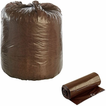 Stout 39 gal Trash Bags, 1.10 mil (28 Micron), Brown STOG3344B11