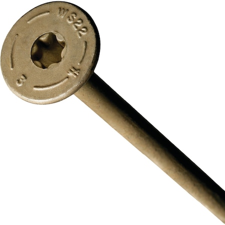Simpson Strong-Tie Strong-Drive SDWS TIMBER Screw, Exterior Grade 0.220'' x 3'' T40 Tan SDWS22300DB-RP1