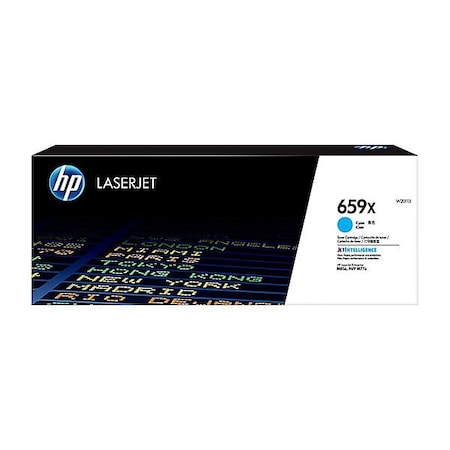 Hp 659X (W2011X) High Yield Cyan Original LaserJet Toner Cartridge (29,000 Yield) W2011X