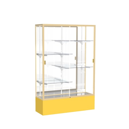Ghent Spirit Floor Display Case 48x72x16, Mirror, Champange 374MB-GD-GR