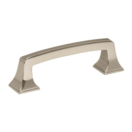 Amerock Mulholland 3 inch 76mm Center-to-Center Polished Nickel Cabinet Pull 2000731
