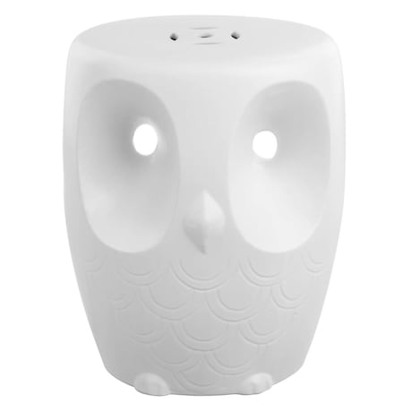 Safavieh Owl Garden Stool, White ACS4567A