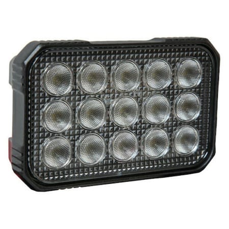 Backseat 1492196 6 in. 9000 Lumens 15 LED Flood Light, Clear BA2138005