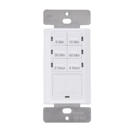 Nsi In Wall Countdown Timer, Digital Time Switch, 5 min, 10 min, 30 min, 60 min R5M4HW