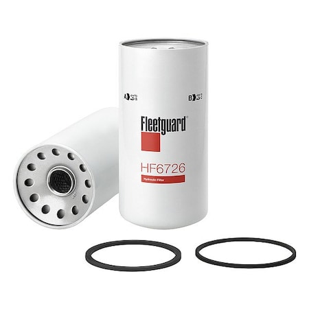 Fleetguard Hydraulic Filter, Spin-On, Cellulose HF6726