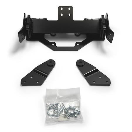 Warn Snow Plow Front Mounting Kit with Bracket and Hardware Black 96970