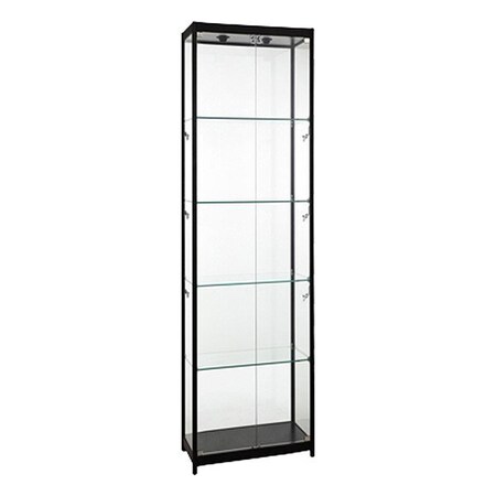 Specialty Store Services Display Case, 78 in H, 24 in W 3381BK