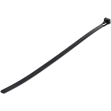 Startech.Com Cable Tie, 10 in L, 2-1/2 in Max Bundle Dia., Black, Nylon 6/6, 50 lb Strength CBMZTRB10BK