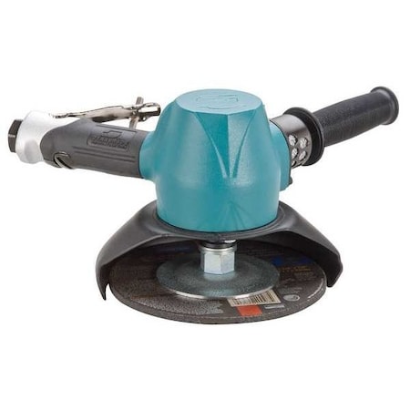 Dynabrade Type 27 Angle Grinder, 1/2 in NPT Air Inlet, Heavy Duty, 6000 rpm, 2 HP 53232