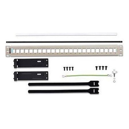 Belden Patch Panel, 1.7 in. H x 19 in. W x 4.7 in. L, Steel AX104563