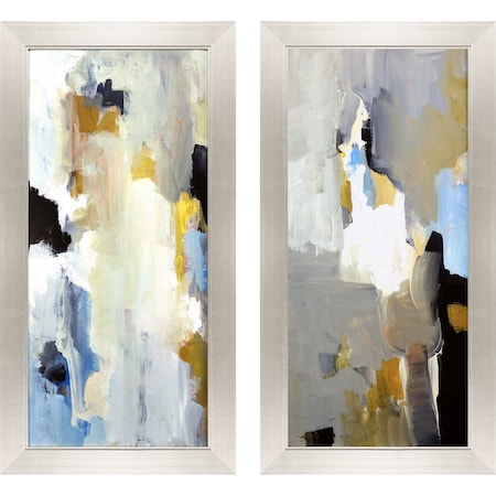 Homeroots Set Of Two Wonder Silver Framed Print Wall Art, 2PK 525524
