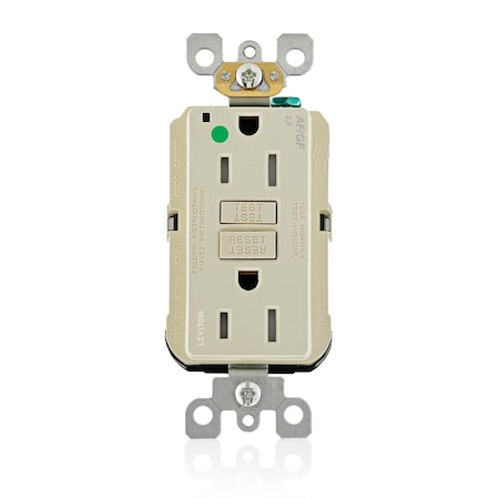 Leviton Receptable Outlet, Hospital Grade, Ivory AGTR1-HGI