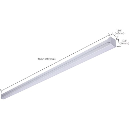 Satco NUVO 30W LED 4 Ft. Connectable Strip Light 27K/30K/35K/40K/50K CCT-Selectable White 65/1224