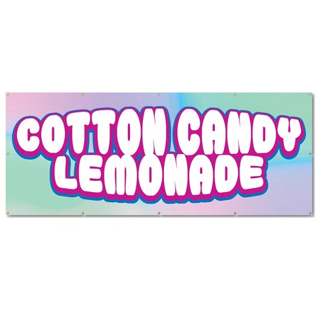 Signmission Cotton Candy Lemonade, 48 Inch, Banner B-120-30365