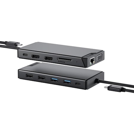 Alogic USB-C 12-IN-1 DUAL DISPLAY MINI DOCK MV2 DUCDMV2