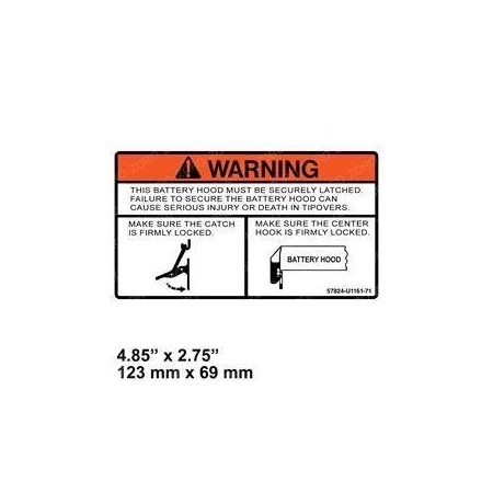 Toyota REPLACEMENT DECAL, INDICATOR 57824-U1161-71