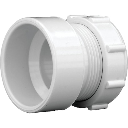 Charlotte Pipe And Foundry 1-1/2'' x 1-1/2'' or 1-1/4'' Hub x Tubular PVC Waste Adapter PVC 00104R 0600HA