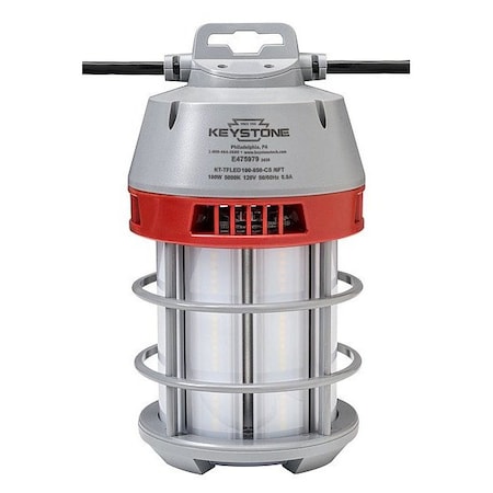 Keystone Temporary Light, 120V AC, 3 Prong KT-TFLED100-850-CS /30FT