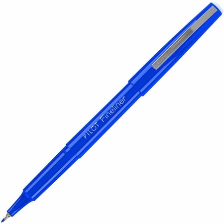 Pilot Fineliner Marker Pen, Fine, Blue Ink, 1 Each 11014
