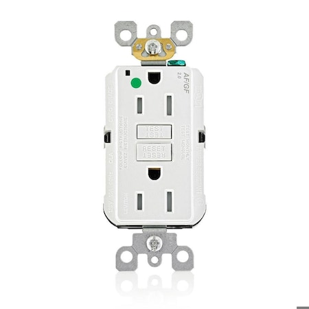 Leviton Receptable Outlet, Hospital Grade, White AGTR1-HGW