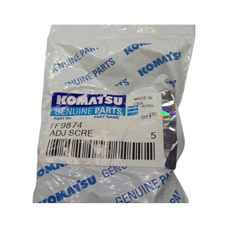 Komatsu ADJ SCREW 5/PK, KOMATSU OEM TF9874 TF9874
