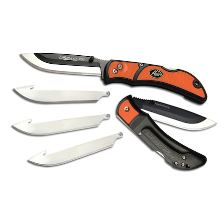 Outdoor Edge RazorLite Orange 420J2 Stainless Steel > 6 in. Knife Set RLB30-30C