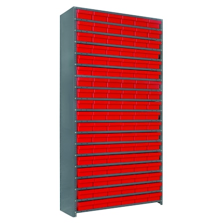 Quantum Storage Systems 15 SHELF CLOSED UNIT W/84 BINS CL1275-401601RD