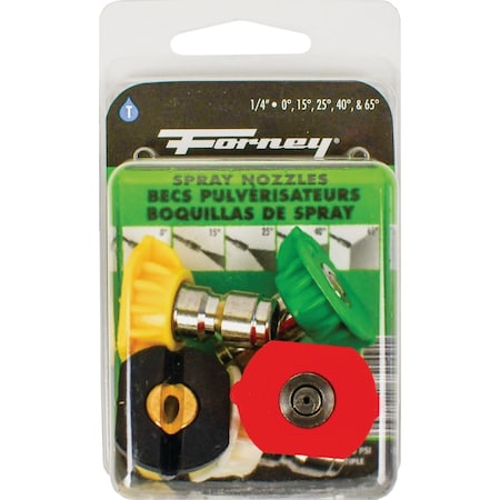 Forney Quick Connect 4.5mm Pressure Washer Spray Tip, 5PK 75149