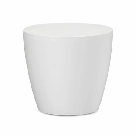 Crescent Garden Eva 18" Round Houseplant Pot - No Drain Hole, White AZ011800