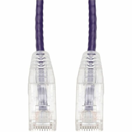 Add-On 5FT PURPLE CAT 6A SLIM PVC ETHERNET CABLE SNAGLESS CLEAR-CLAW RJ-45 M/M ADD-5FSLCAT6A-PE