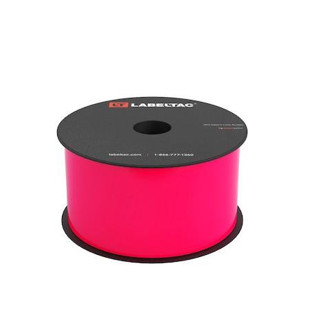 Labeltac LabelTac 4 and Pro Model Label Supply 2.5in x 150ft, Hi-Vis Pink LT2517