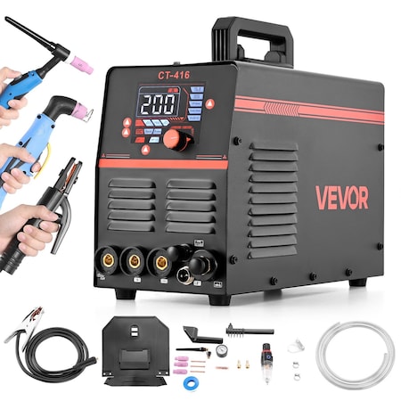 Vevor 3-in-1 Plasma Cutter Welder Combo CUT/TIG/MMA Digital Display 110/220V CT-416