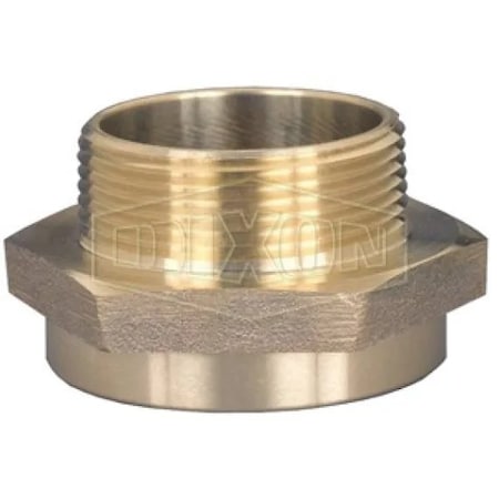 Dixon The Right Connection Hex Nipple, 2-1/2 in, FNYC x MNST, Cast Brass, Domestic FM25NYC25F