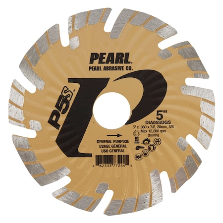 Pearl P5 SDGS Super Premium Turbo Blade 5 in. 5/8 in.-20mm-7/8 in. DIA05SDGS