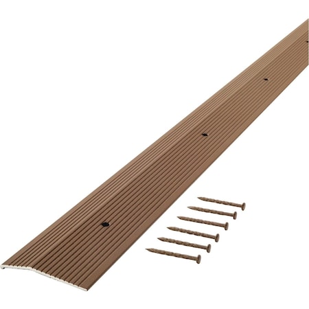 M-D Building Products Building Products 2'' X 36'' Spice Aluminum Carpet Trim with Screw Nails 43364