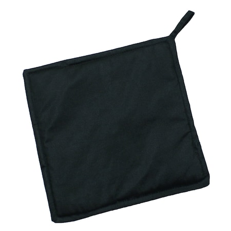 Ovenguard Hot Pad 8 in x 8 in, Burn and Steam Protection, 500 Degree Temp Rating, Hang Up Loop, Black OV-93PAD
