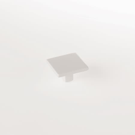 Schaub Armadio 1-3/8in Square Cabinet Knob Matte White Finish 360-MW