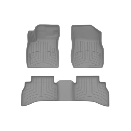 Weathertech Grey, Front and Rear FloorLiner HP 461617-1-3IM
