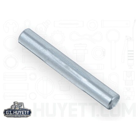 Huyett Type E Grooved Pin, Zinc Plated Low Carbon Steel, 0.188 in Dia x 0.185 in Small End Dia x 1.250 in L GP-0187-1250-E