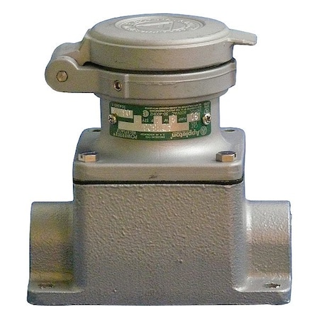 Appleton Electric PinandSleeveReceptacle, 30A, 25hp, Gry, Alum ADR3034
