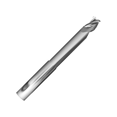 Zoro Select Square End Mill, 0.5 in, Carbide 315548