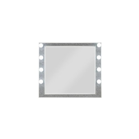 Homeroots 36" Square Wood Framed Mounted Dresser Mirror 485942