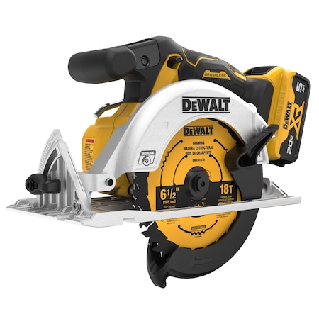 Dewalt Circular Saw Kit, Cordless, 20V DC DCS565P1