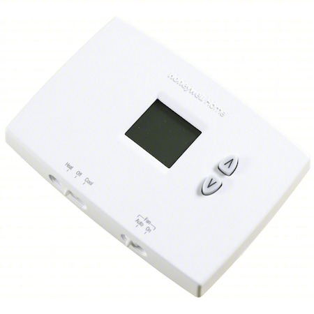 Honeywell Home Horizontal Non-Programmable Thermostats, 1 H, 1 C, Hardwired/Battery, 20/30VAC TH1110DH1003