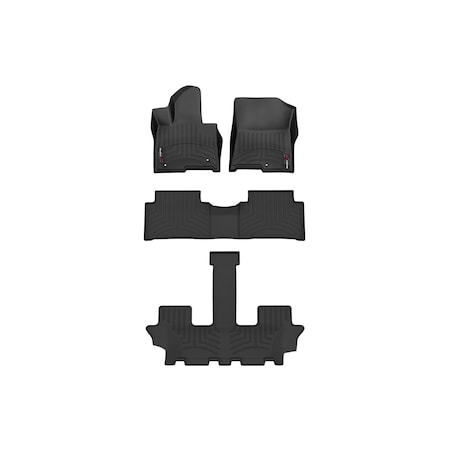 Weathertech Black, Front, rear, and rear Floorliners for Vinyl Floors 441654-1-2-4416503