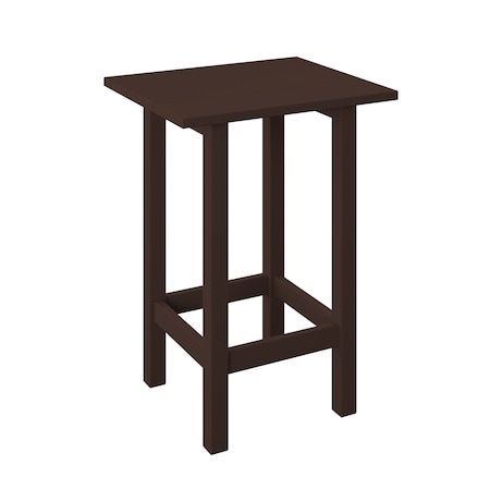 Polybird MODERN BALCONY END TABLE TUDOR BROWN POLYBIRD P65