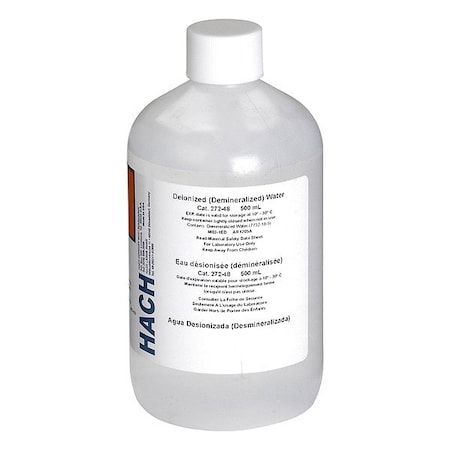 Hach Deionized Water, 500 mL 27248